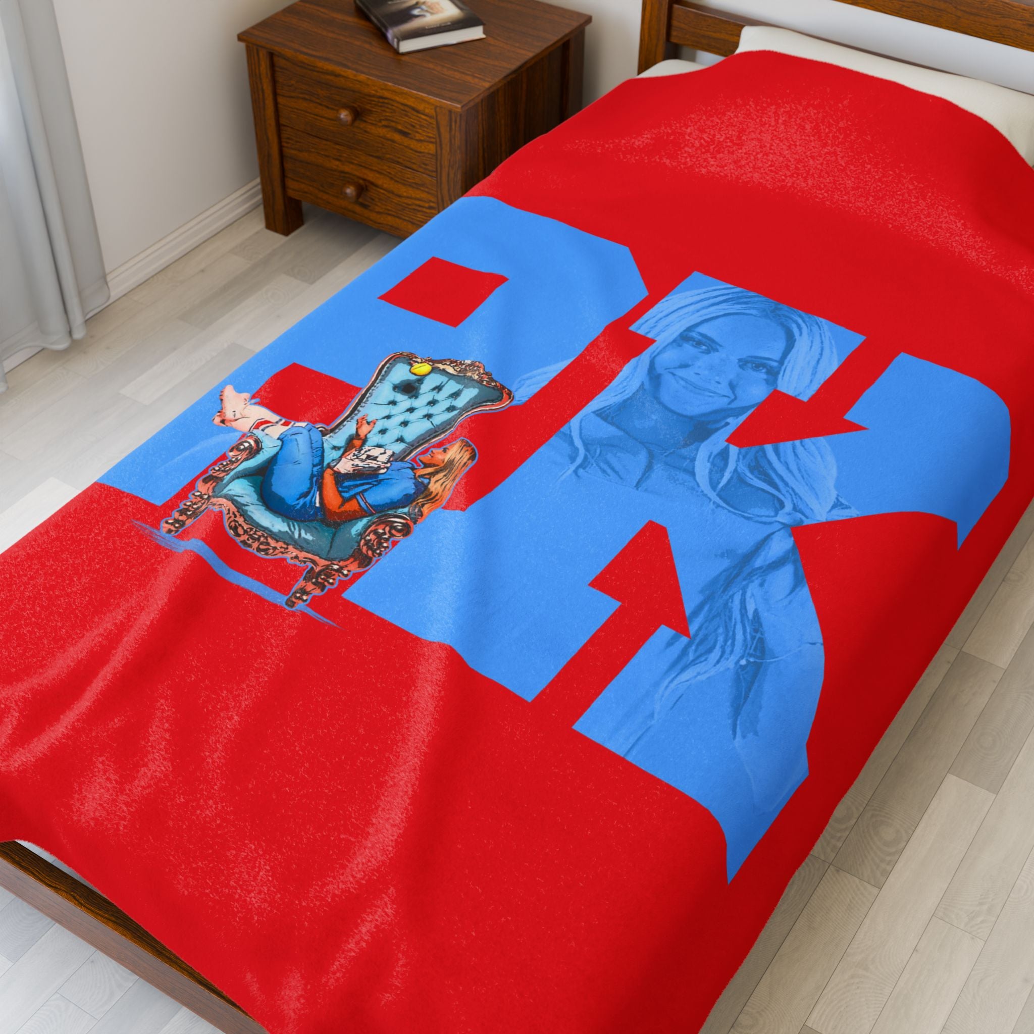 Payton Kennedy Velveteen Plush Blanket