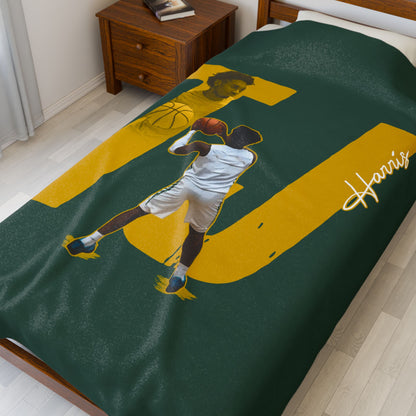 TJ Harris Velveteen Plush Blanket