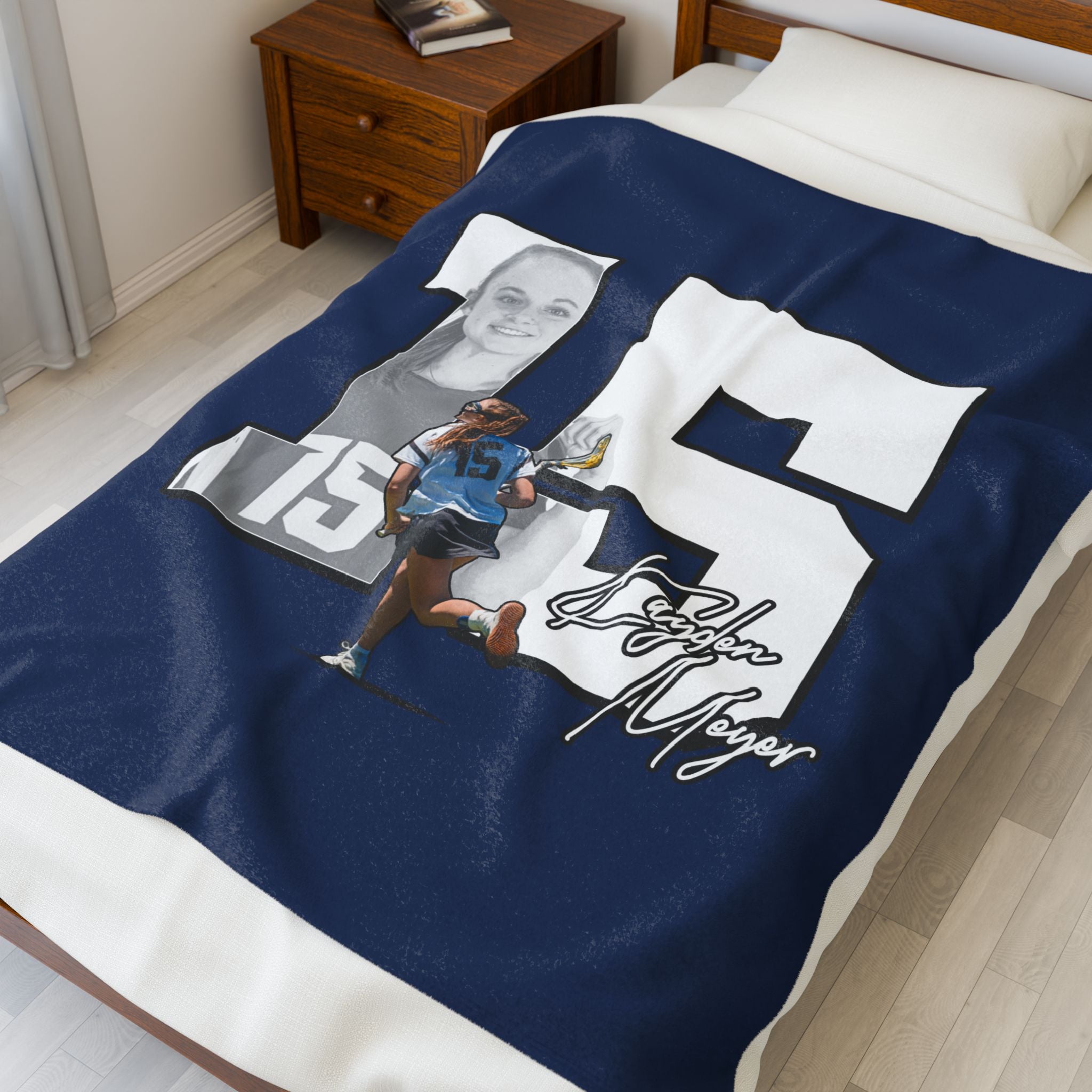 Kayden Meyer Velveteen Plush Blanket