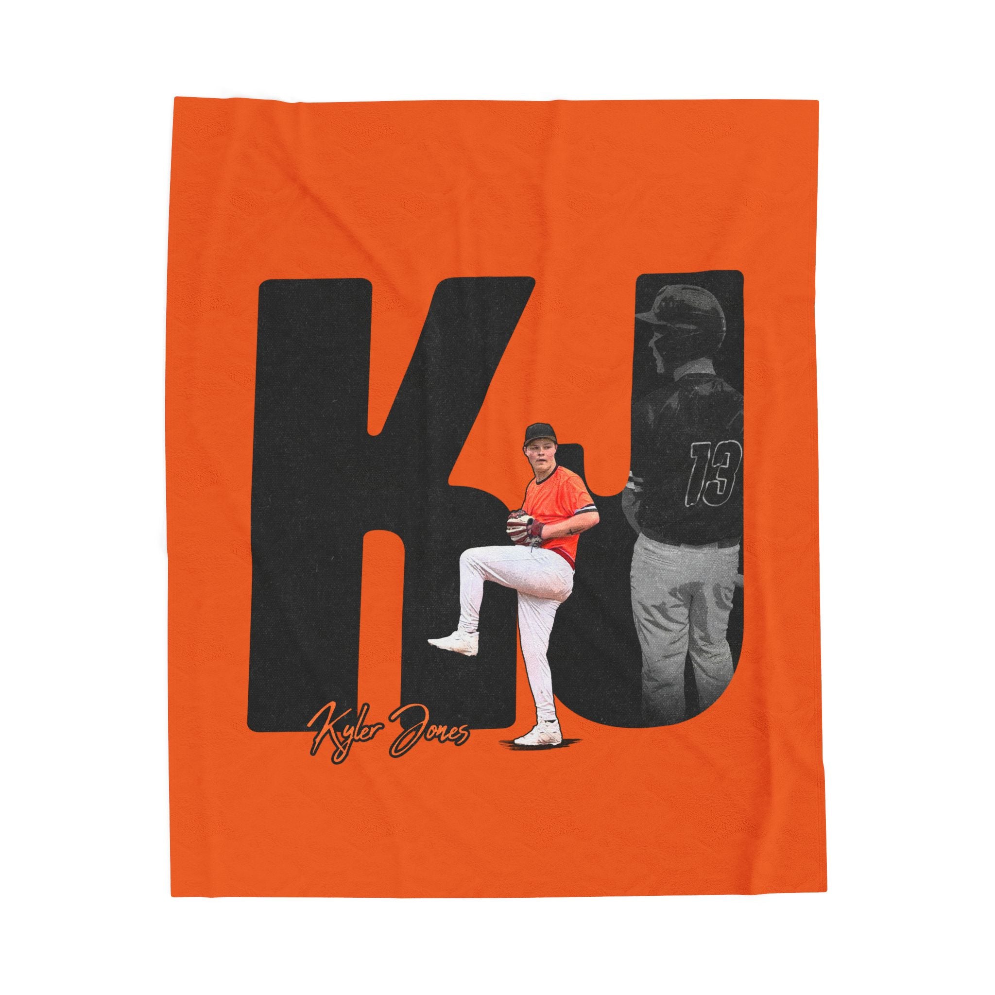 Kyler Jones Velveteen Plush Blanket