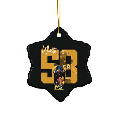 Kaden Watts Ceramic Ornament