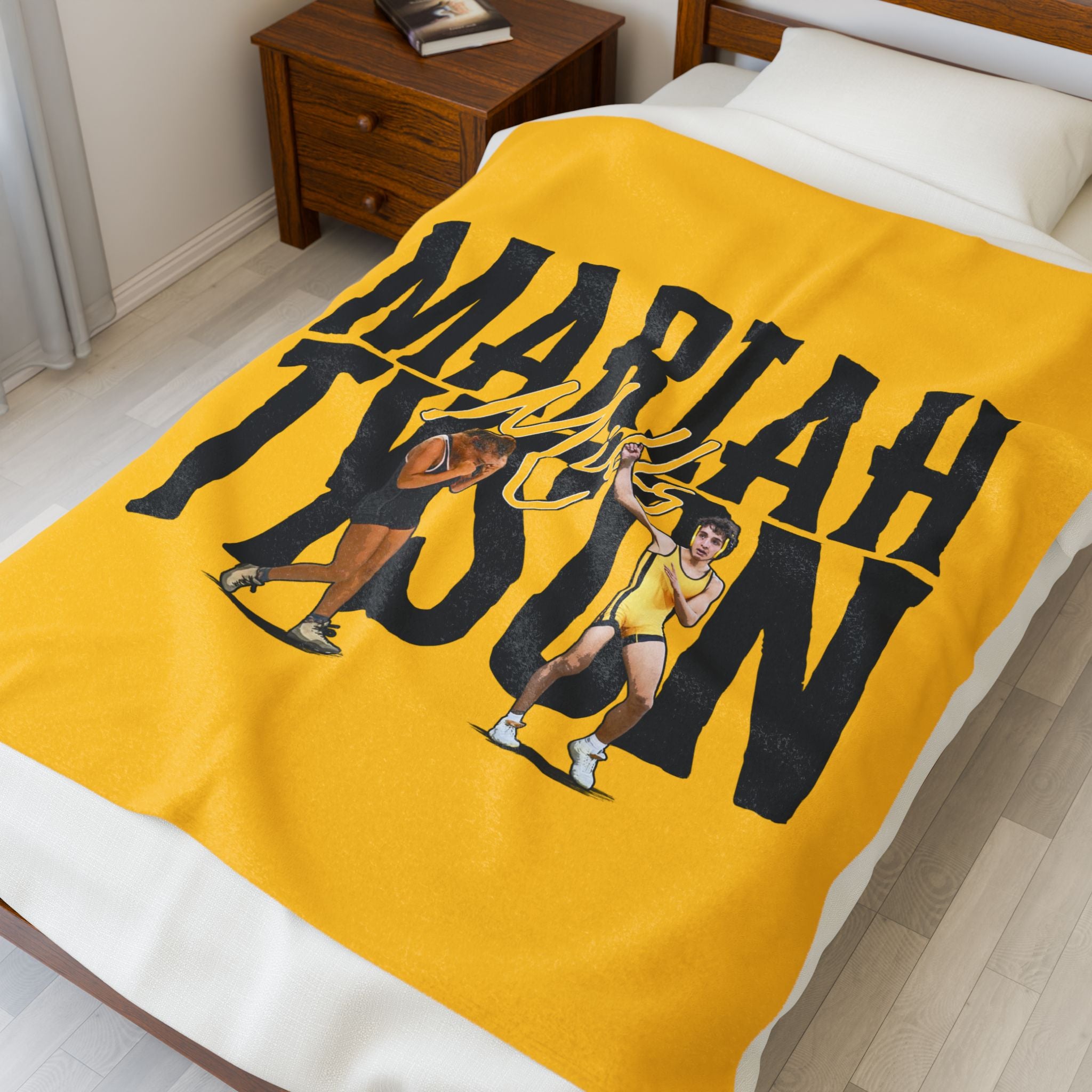 Mills Siblings Velveteen Plush Blanket