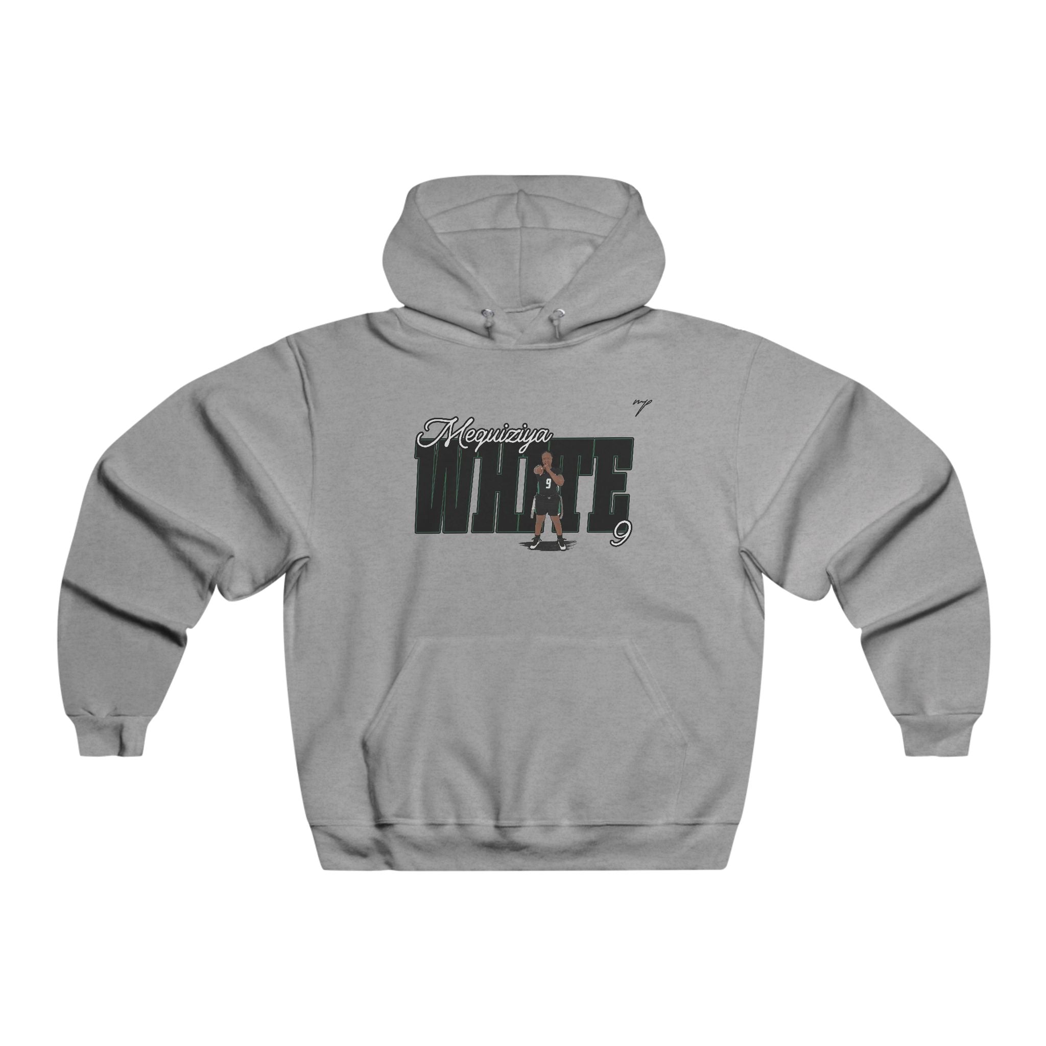 Mequiziya White Vintage Hoodie