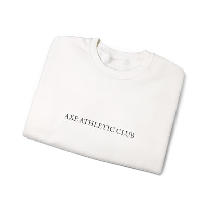 Axe Athletic Club Crewneck Sweatshirt — Minimal Retro Athletic Logo