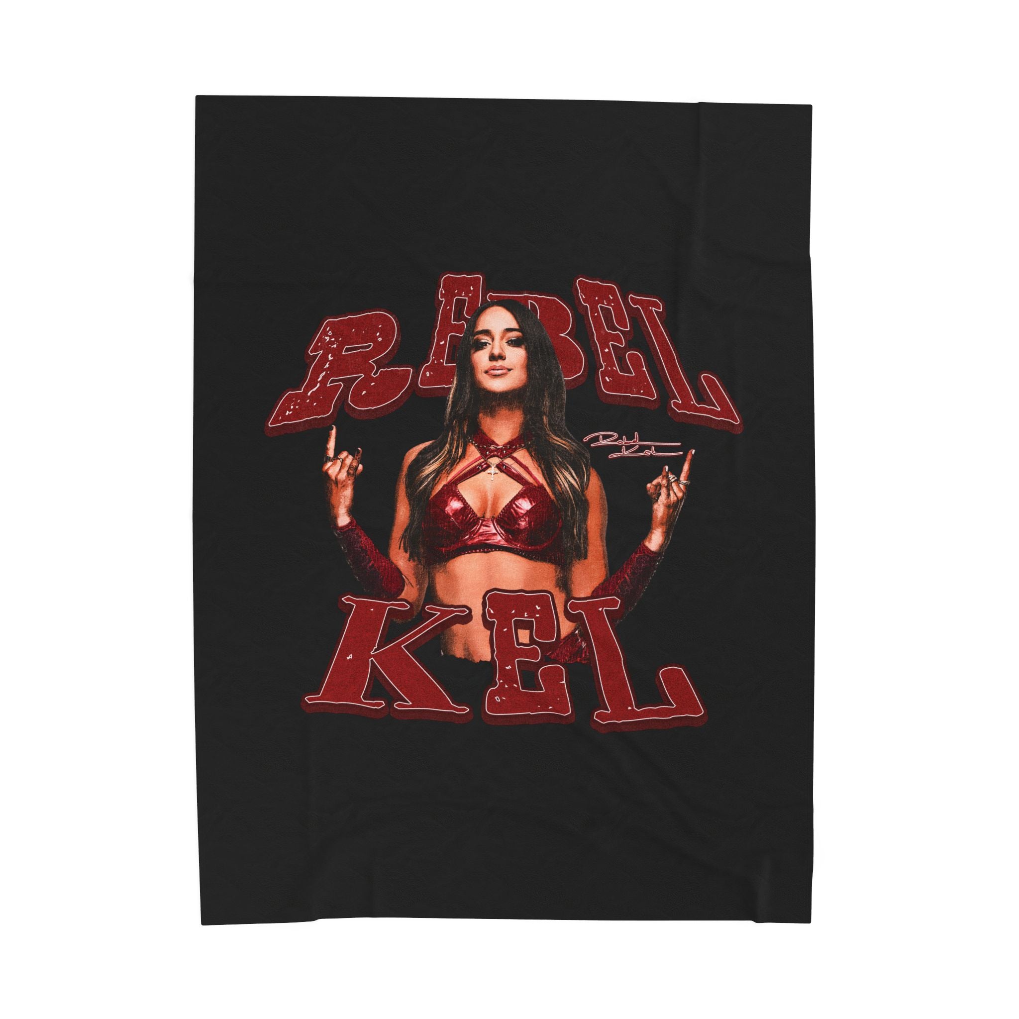 Rebel Kel Velveteen Plush Blanket