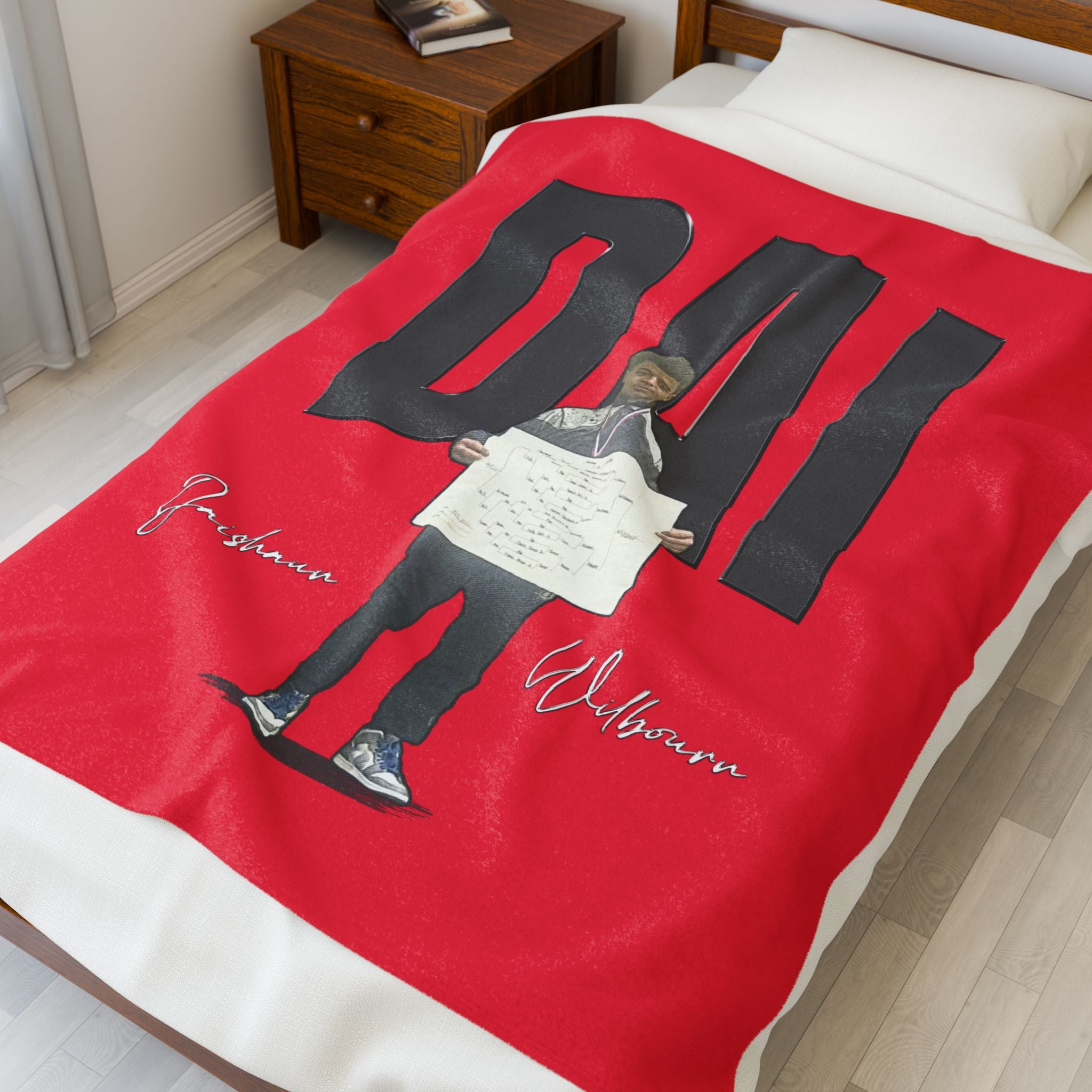 Daishaun Wilbourn Velveteen Plush Blanket