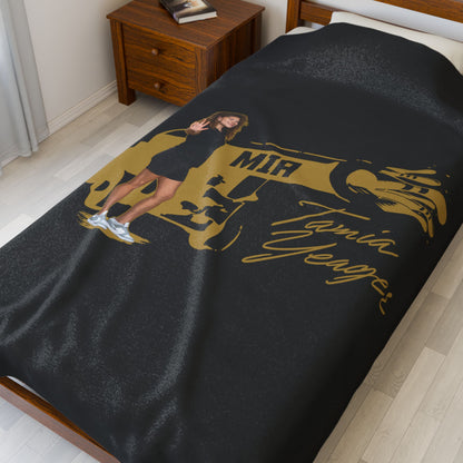 Tamia Yeager Velveteen Plush Blanket