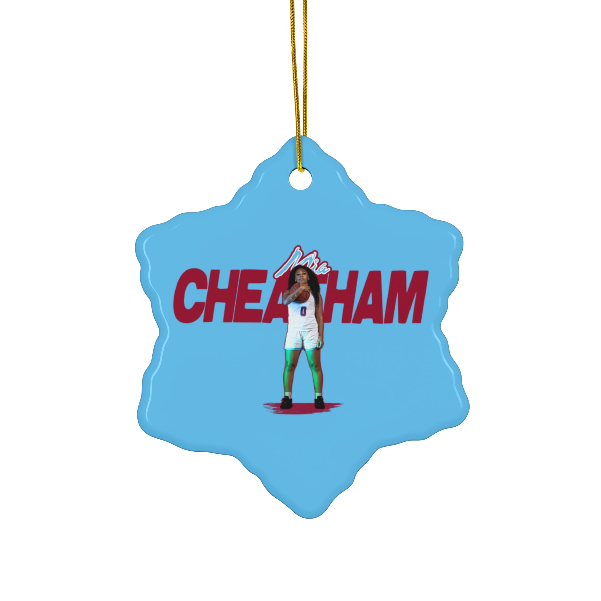 Mia Cheatham Ceramic Ornament