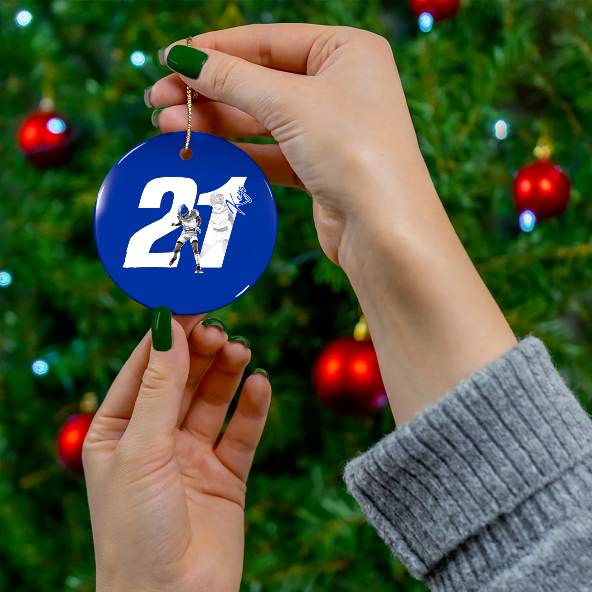Quinn Keys Ceramic Ornament