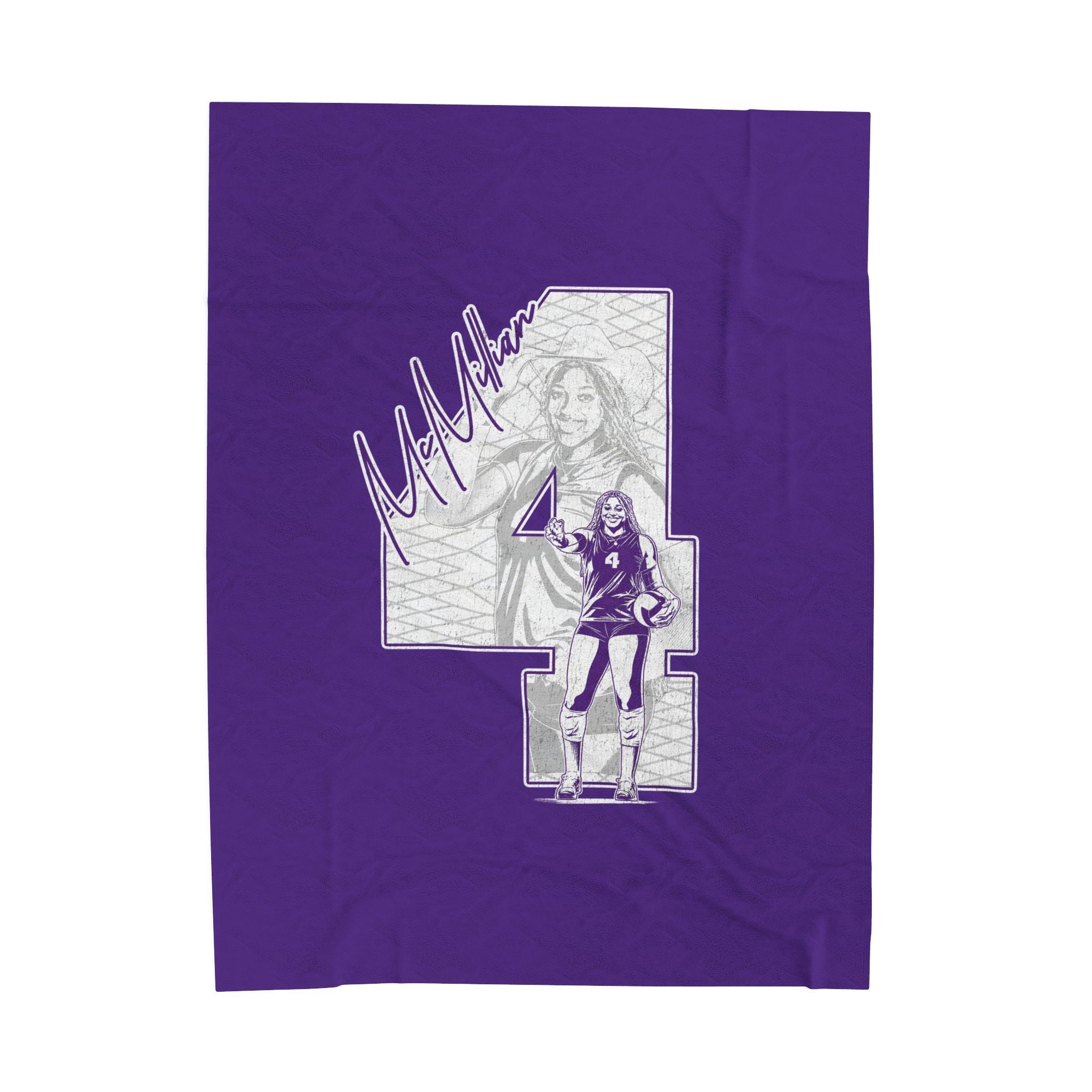 DeAndrea McMillian Velveteen Plush Blanket