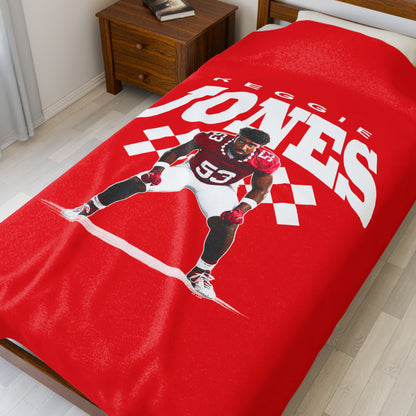 Reggie Jones Velveteen Plush Blanket