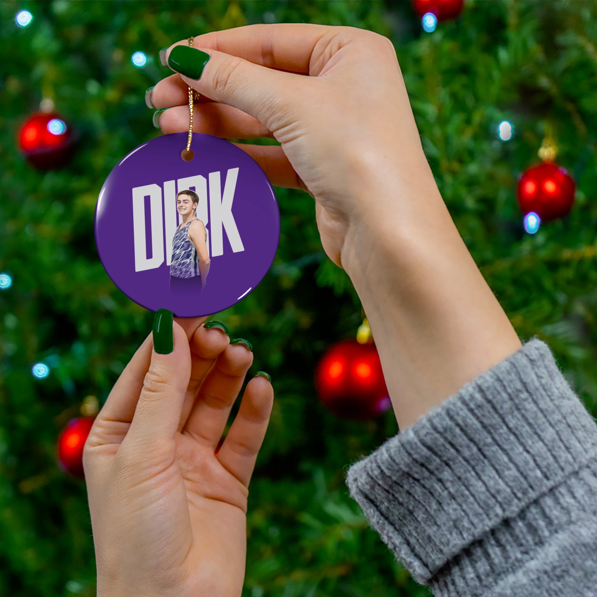 Dirk Crater Ceramic Ornament