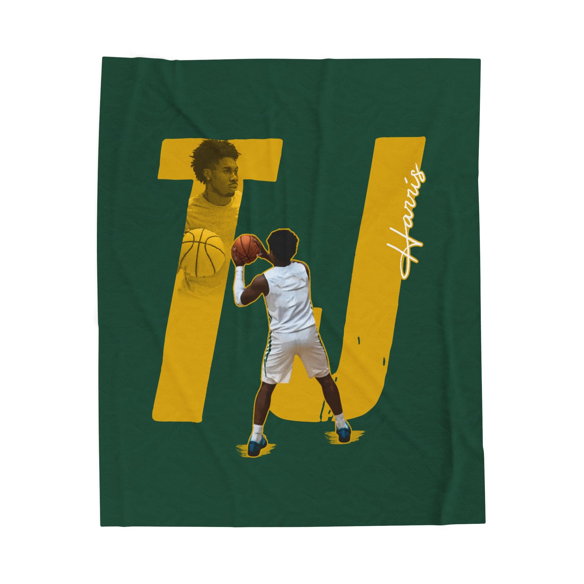 TJ Harris Velveteen Plush Blanket