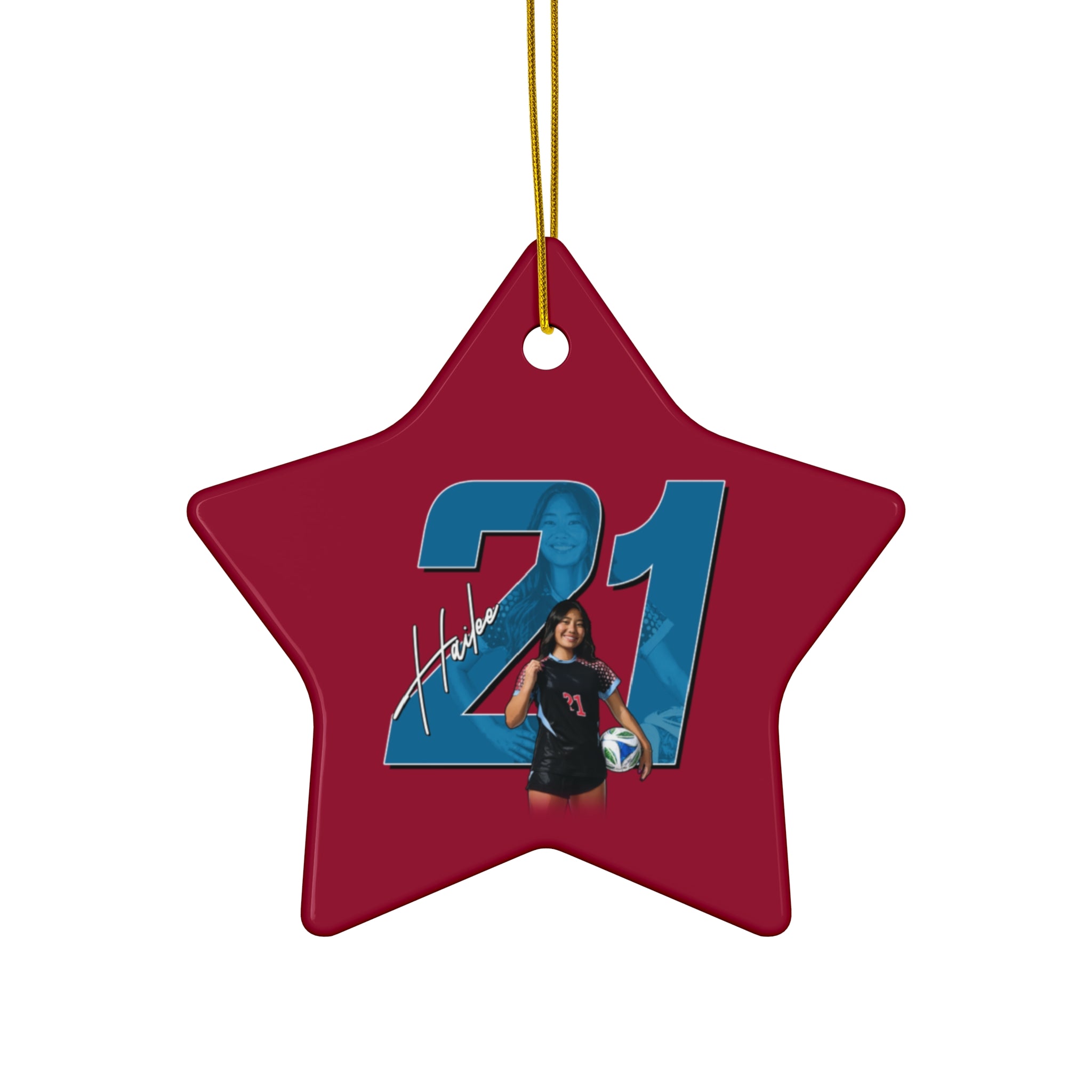 Hailee Takao Ceramic Ornament