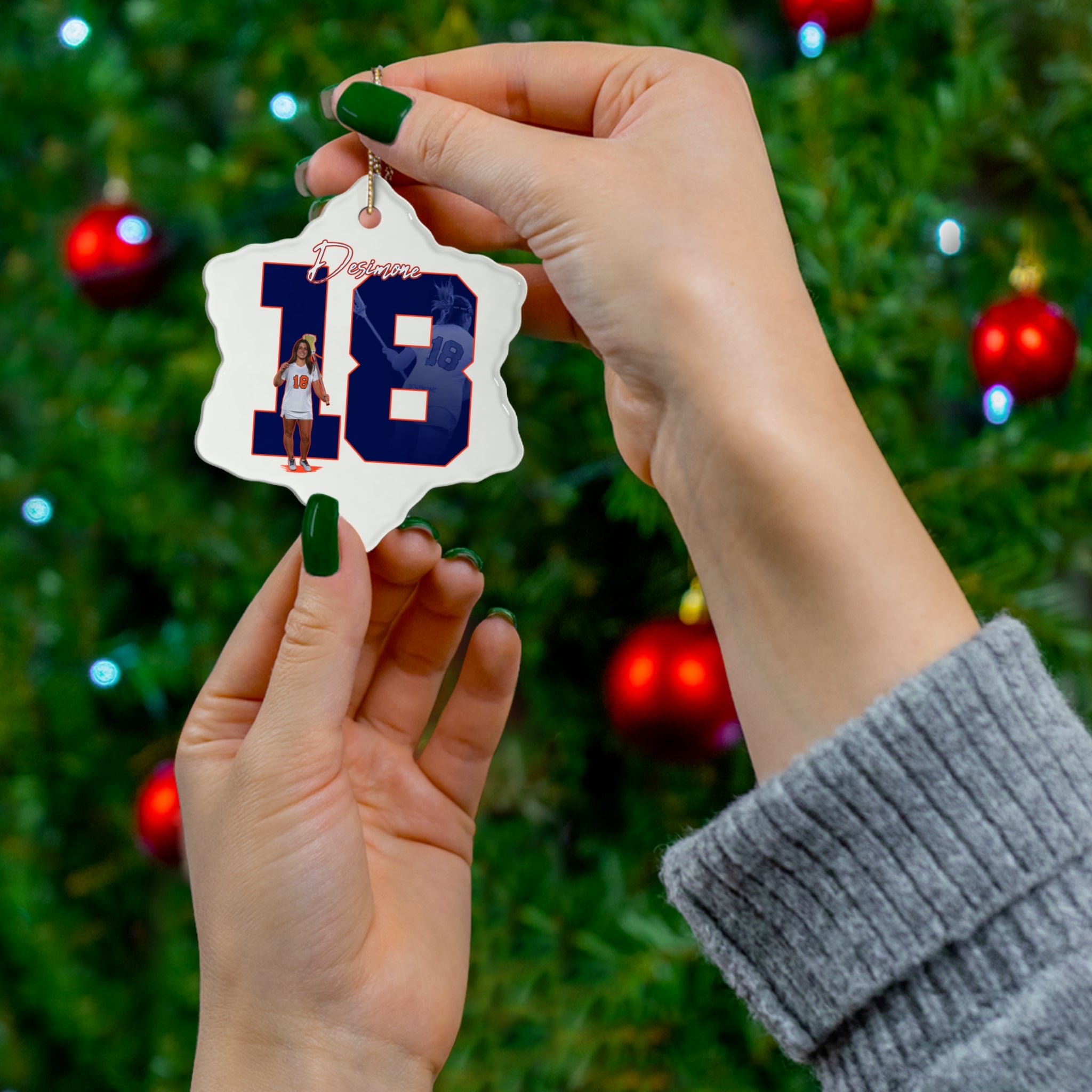Carlie Desimone Ceramic Ornament