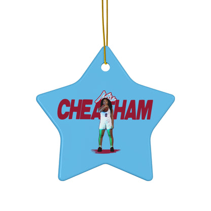 Mia Cheatham Ceramic Ornament