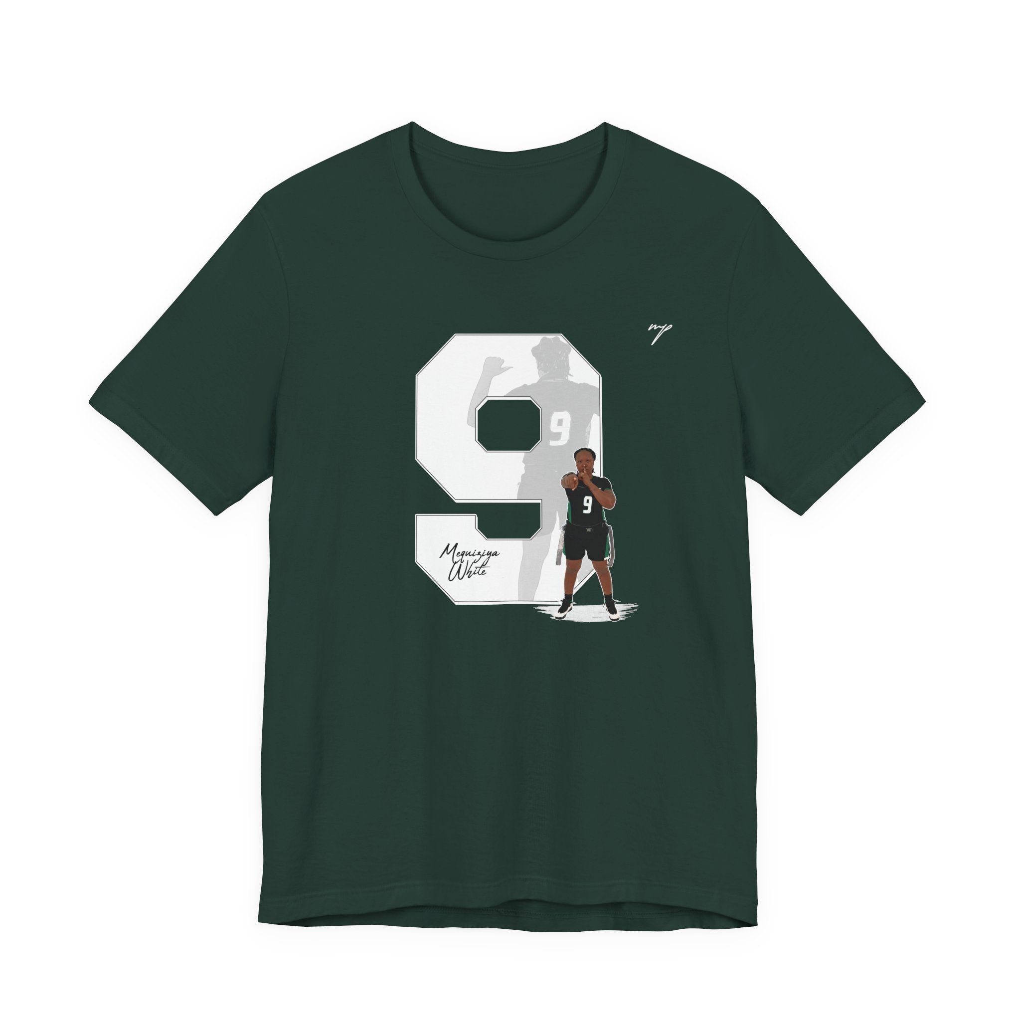 Mequiziya White Graphic Tee