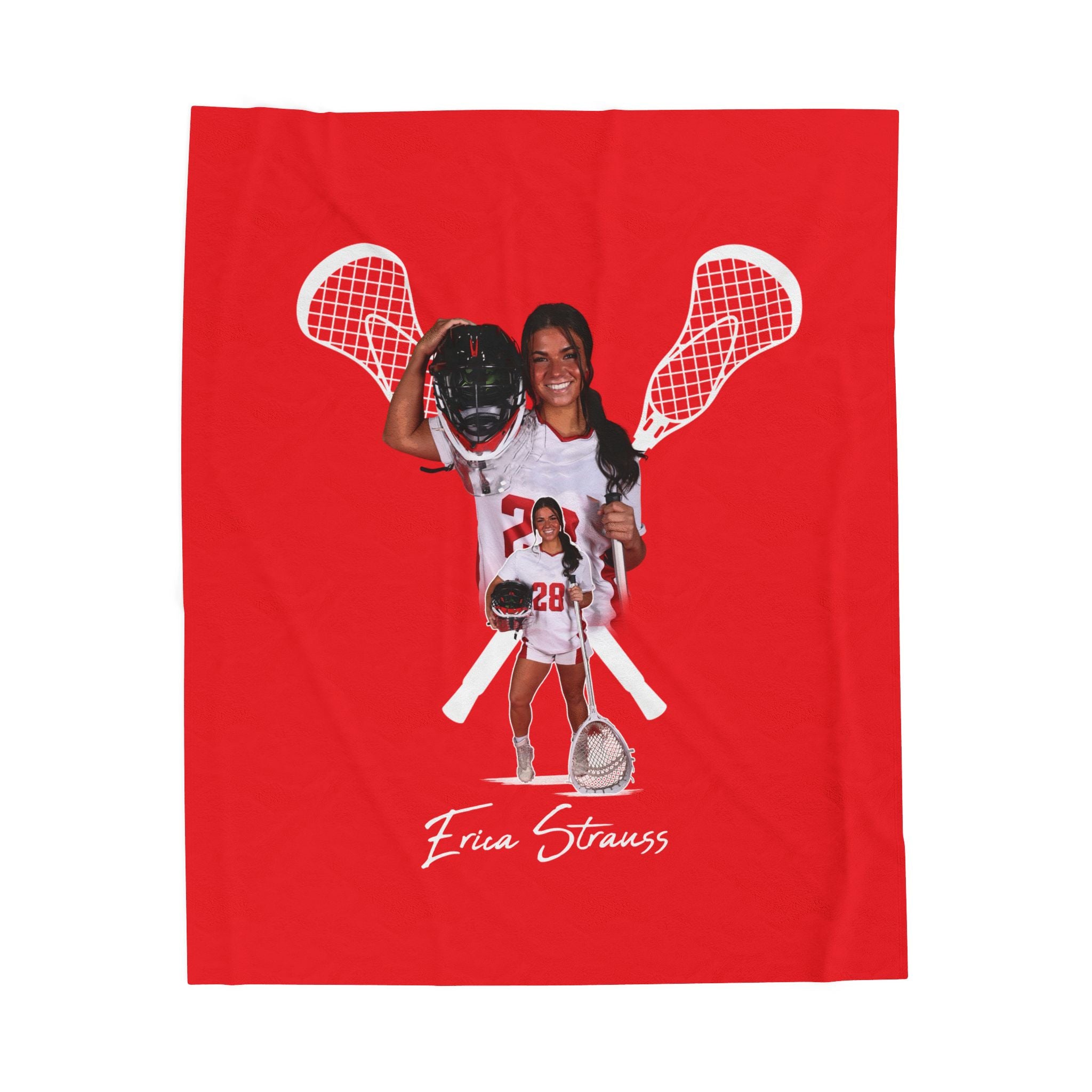 Erica Strauss Velveteen Plush Blanket