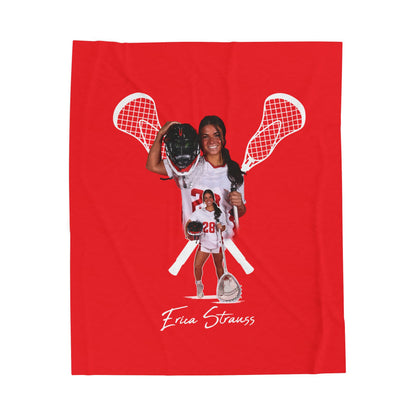 Erica Strauss Velveteen Plush Blanket
