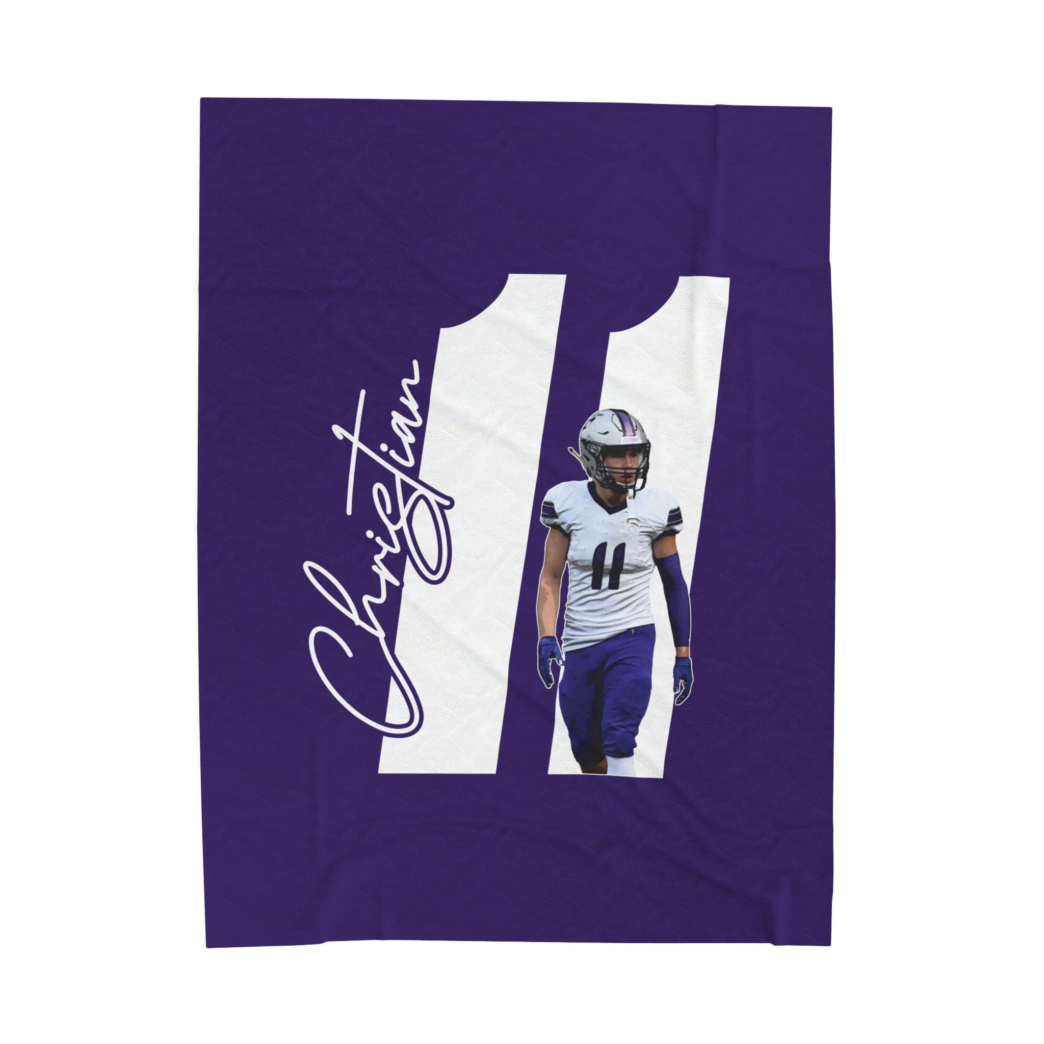 Ethan Christian Velveteen Plush Blanket