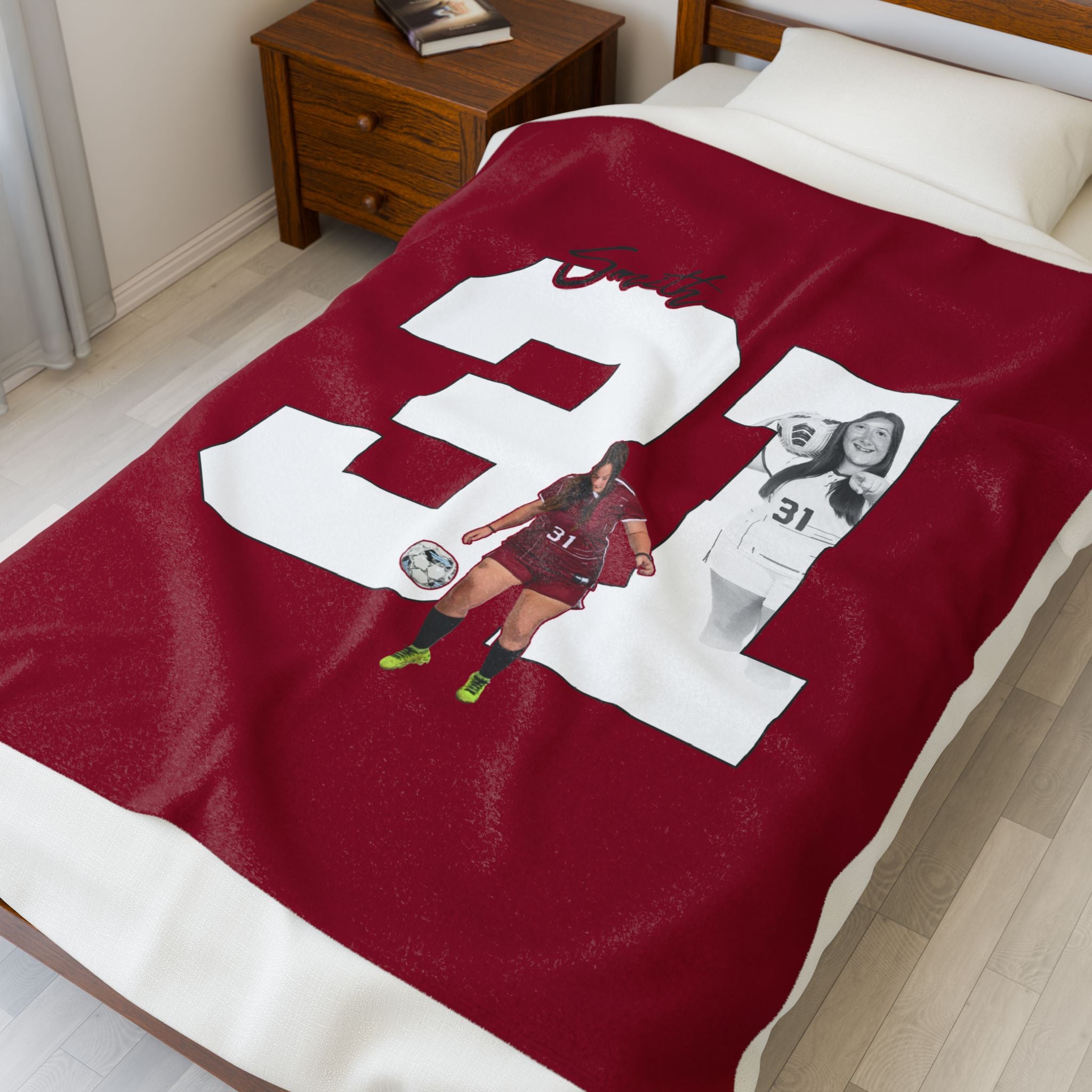 Marie Smith Velveteen Plush Blanket
