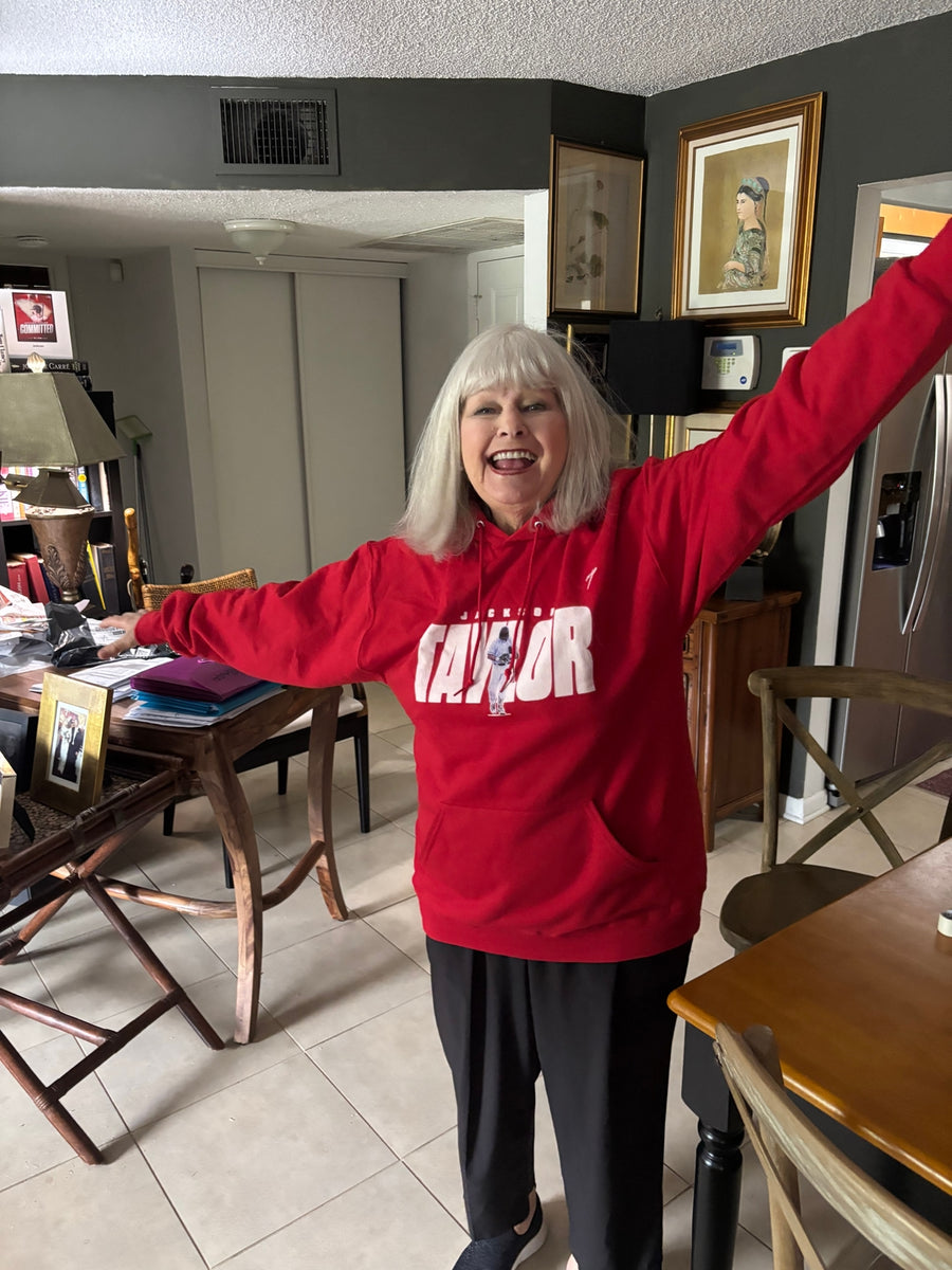 Supporter wearing winter merch