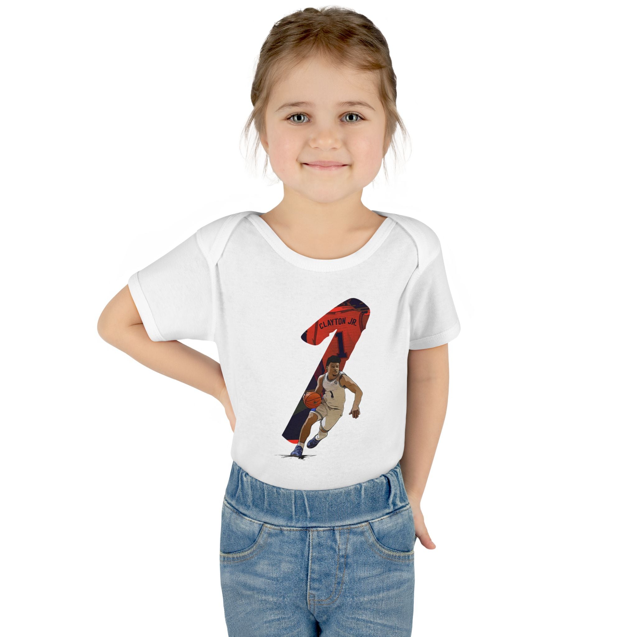 Cute Baby Basketball Bodysuit - First Birthday Gift