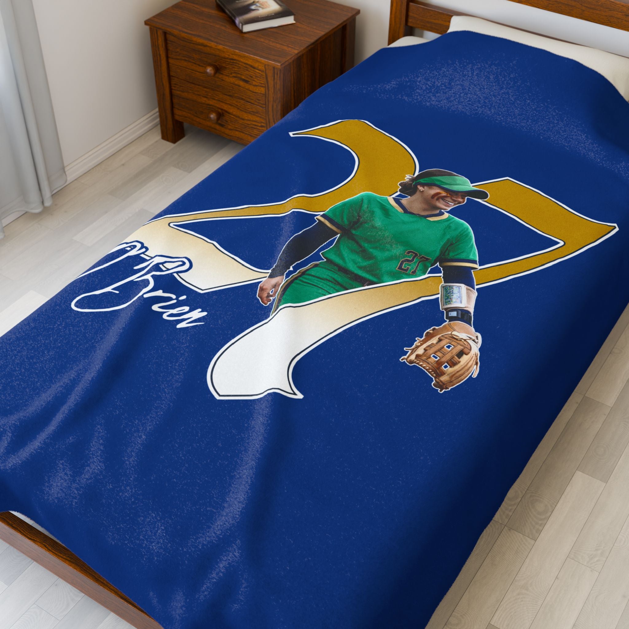 Caroline O'Brien Velveteen Plush Blanket