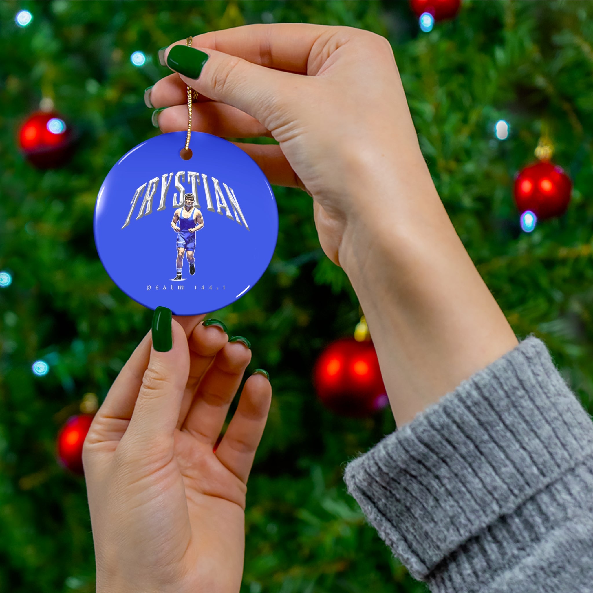 Trystian Juarez Ceramic Ornament