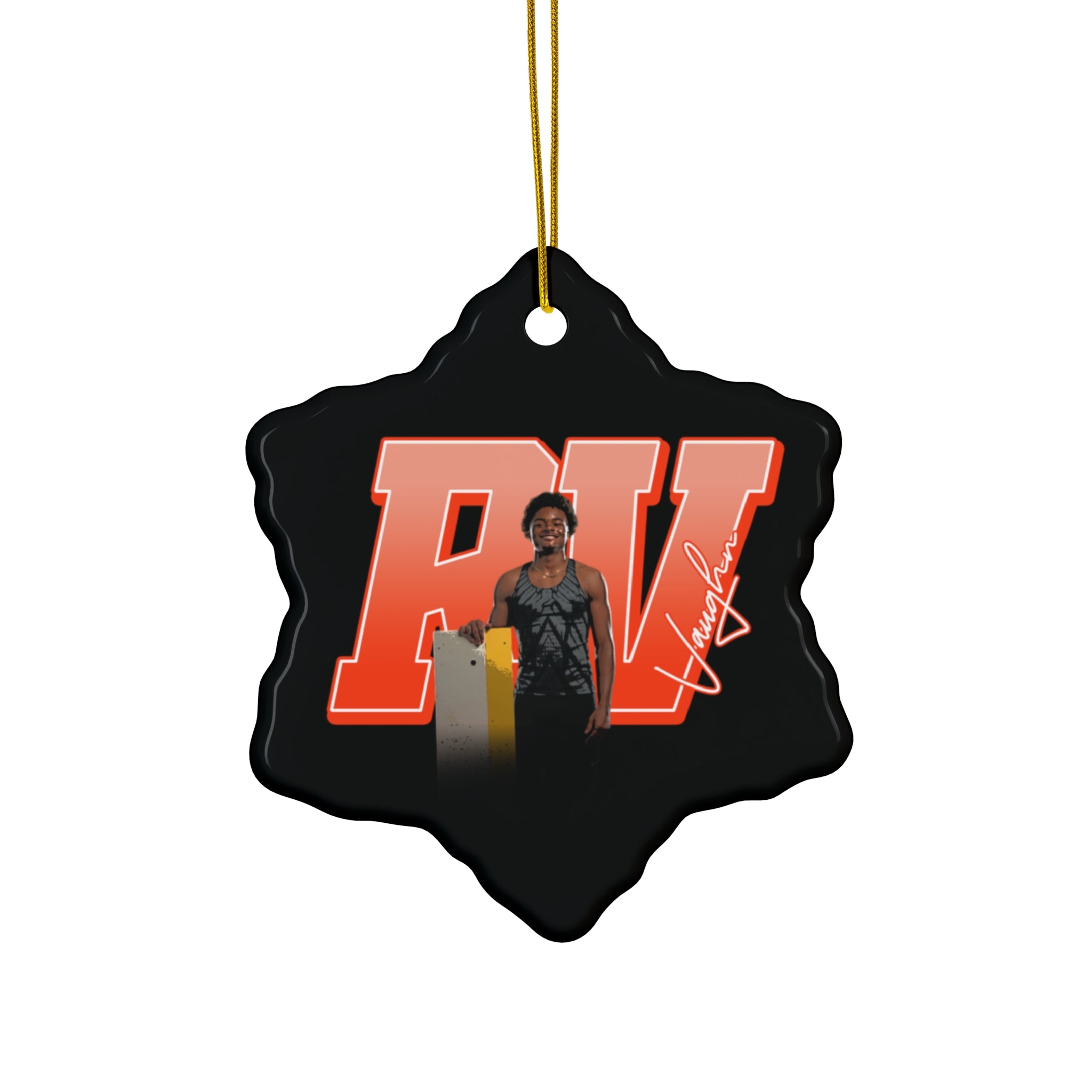 Robert Vaughn Ceramic Ornament