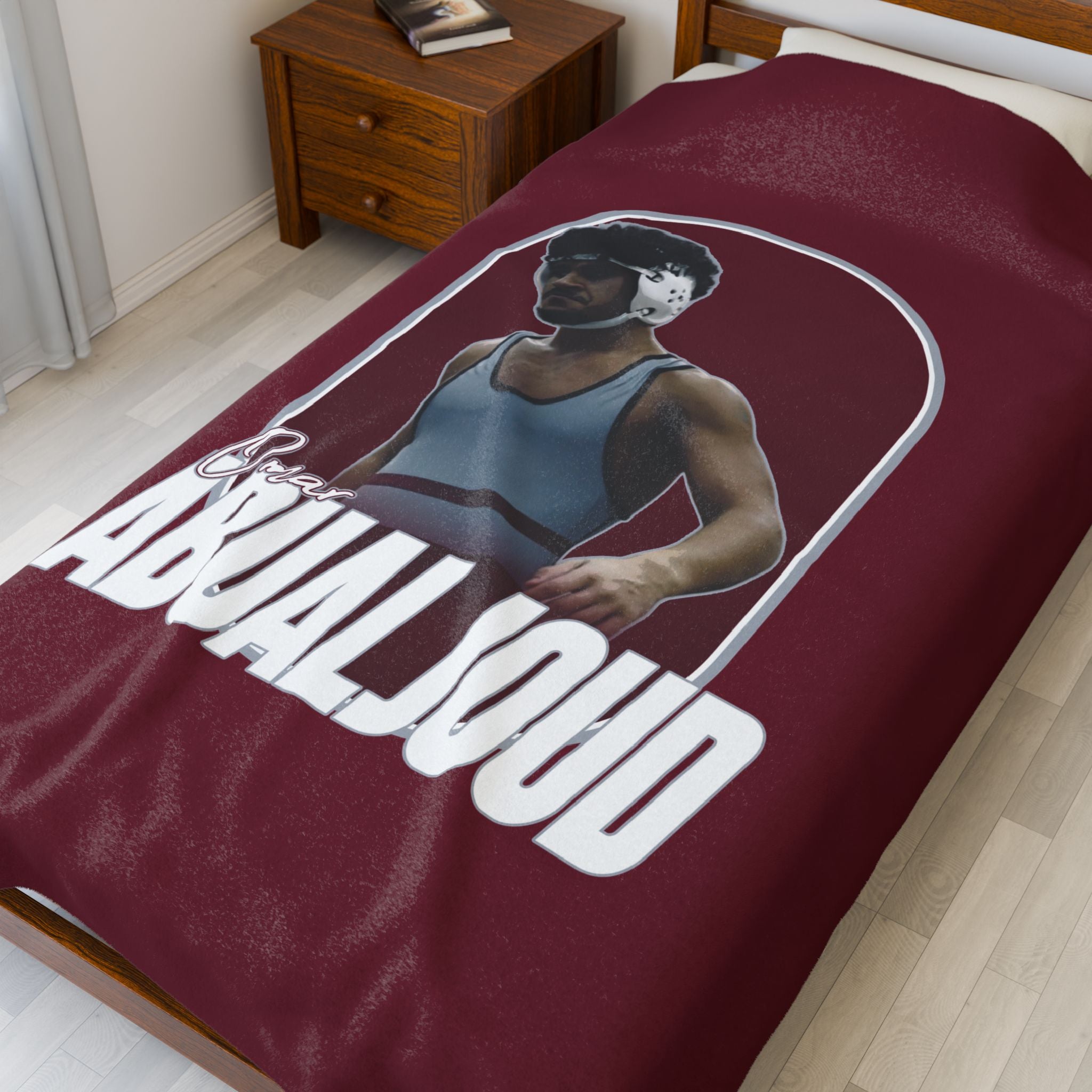 Omar Abualjoud Velveteen Plush Blanket
