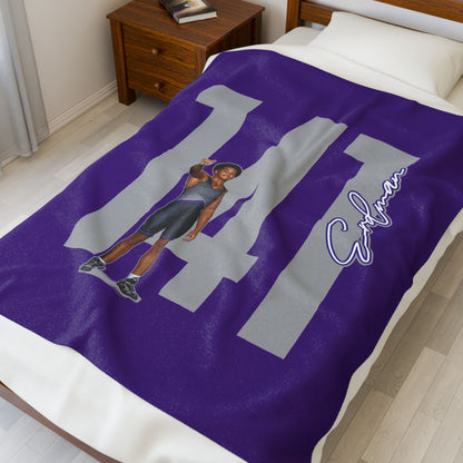 Moe Erdman Velveteen Plush Blanket