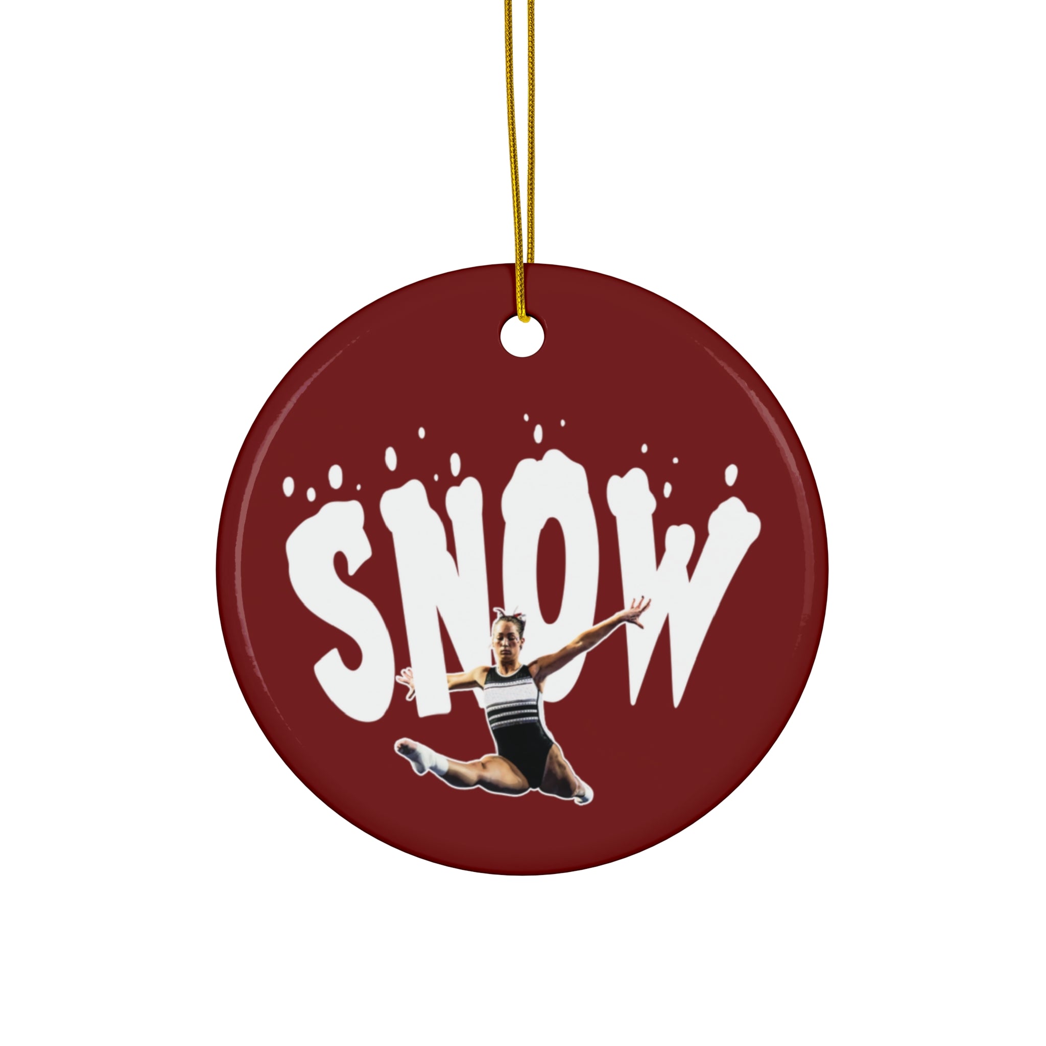 Hurley Snow Ceramic Ornament