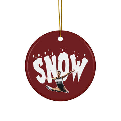 Hurley Snow Ceramic Ornament