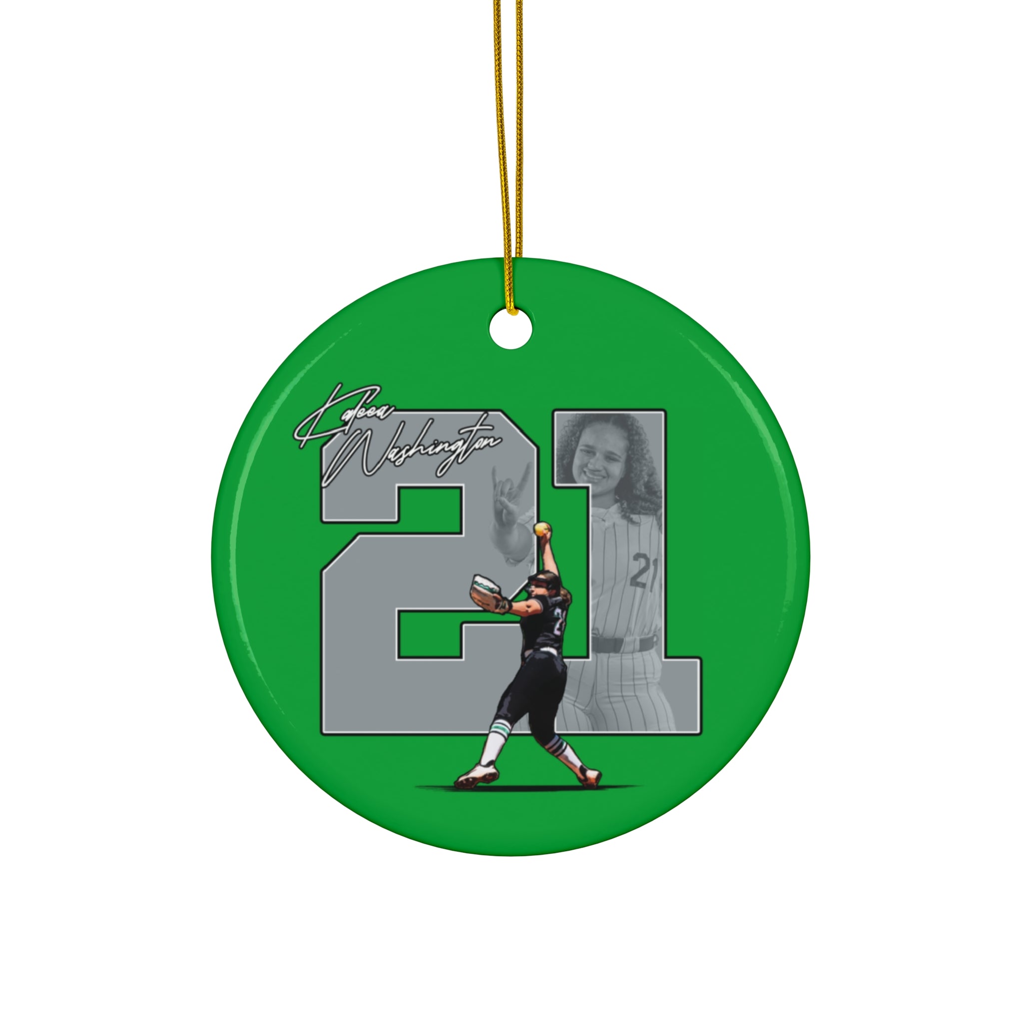 Kaleea Washington Ceramic Ornament