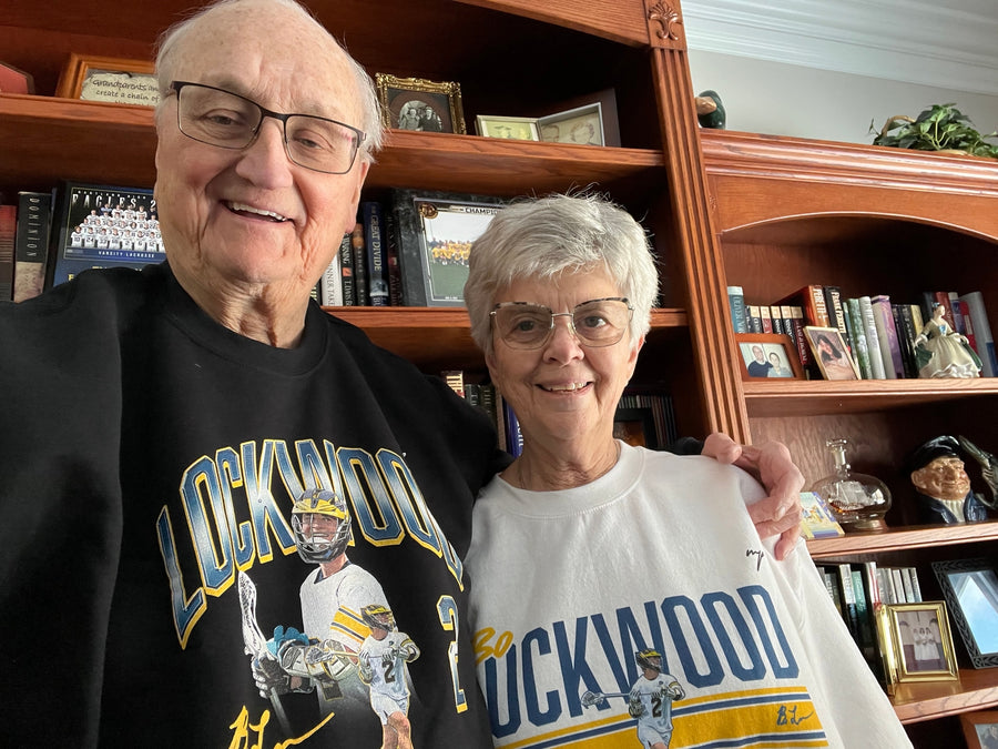 Supporter wearing winter merch